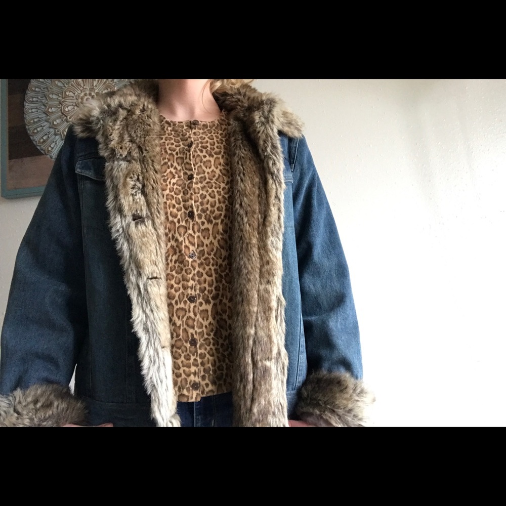 Fabio Fur Denim Jacket